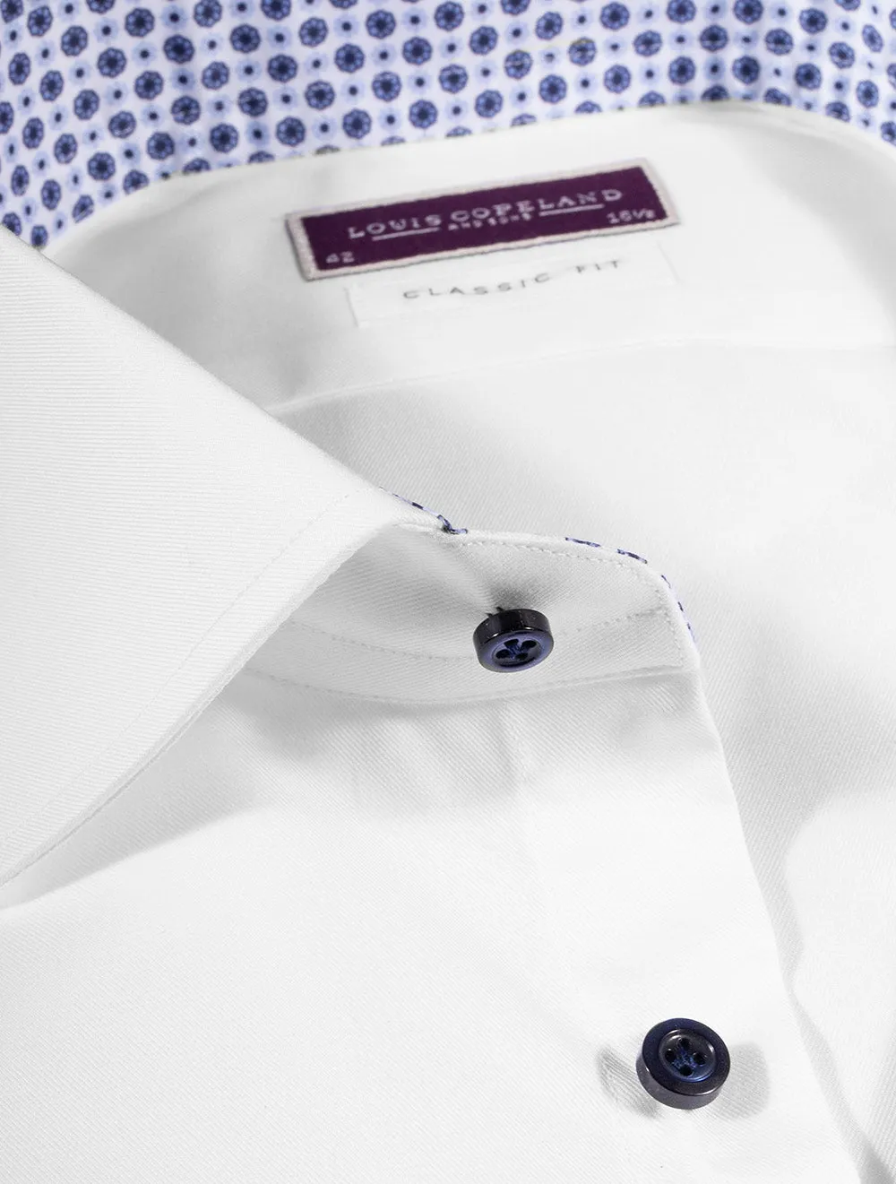 Journey With Inlay Shirt Classic Fit White