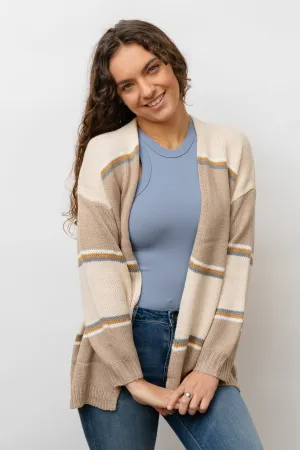 Latte COLORBLOCK CARDIGAN