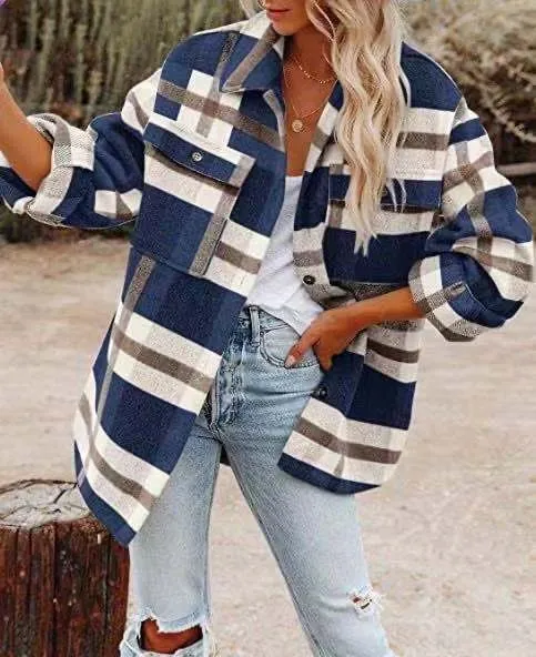 Leah | Trendy Plaid Shirt