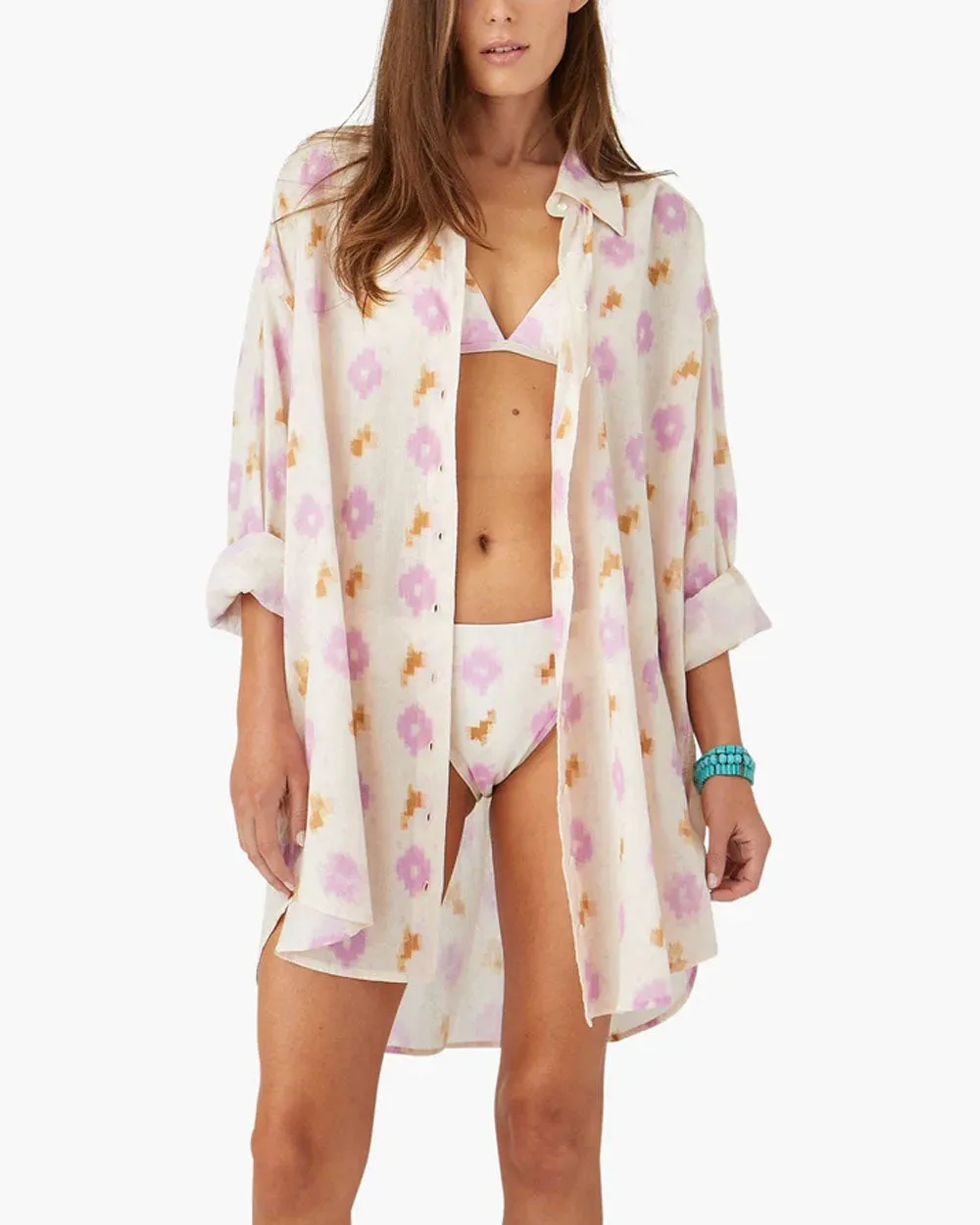 Lilac Ikat Roxy Mini Dress