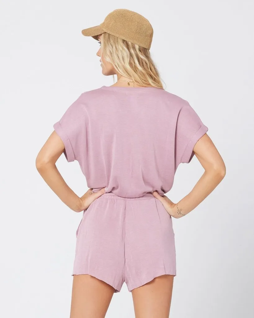 L*SPACE Dusty Rose Great Escape Romper