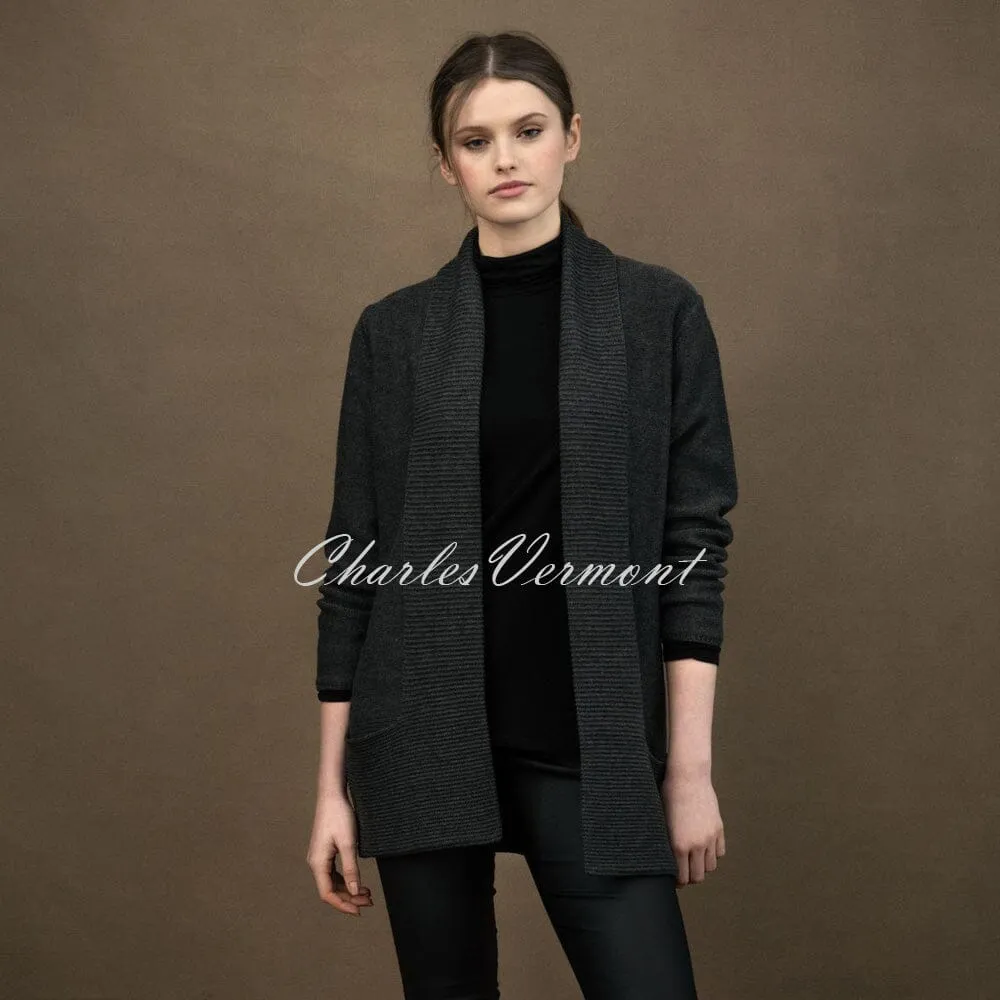 Marble Cardigan – style 6391-105 (Charcoal Grey)