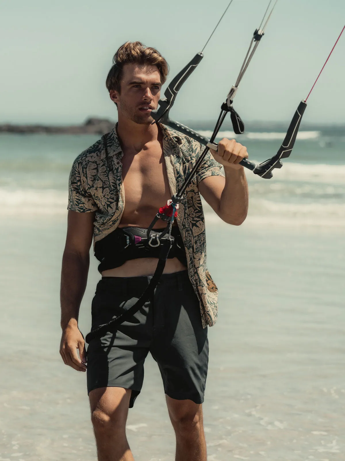 Marret Men Hybrid Shorts | Light Black