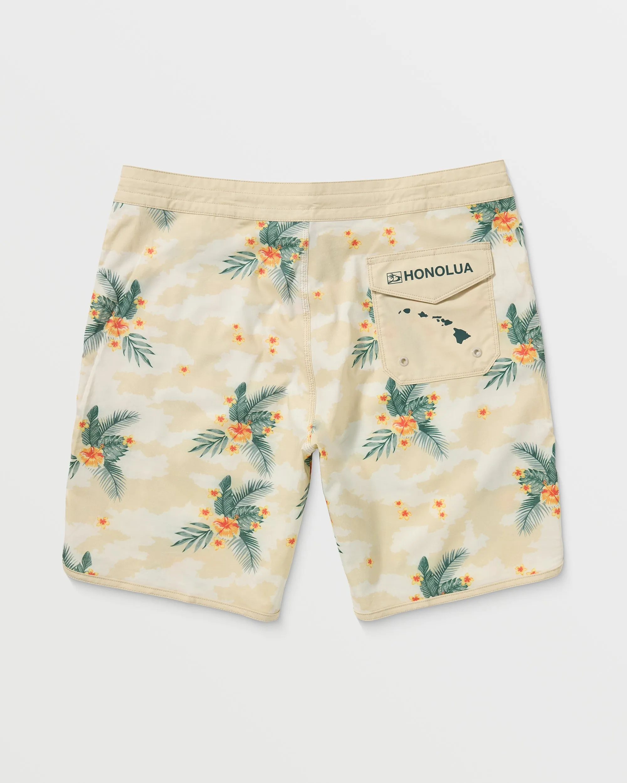 Mens Luau City Boardshort - Natural