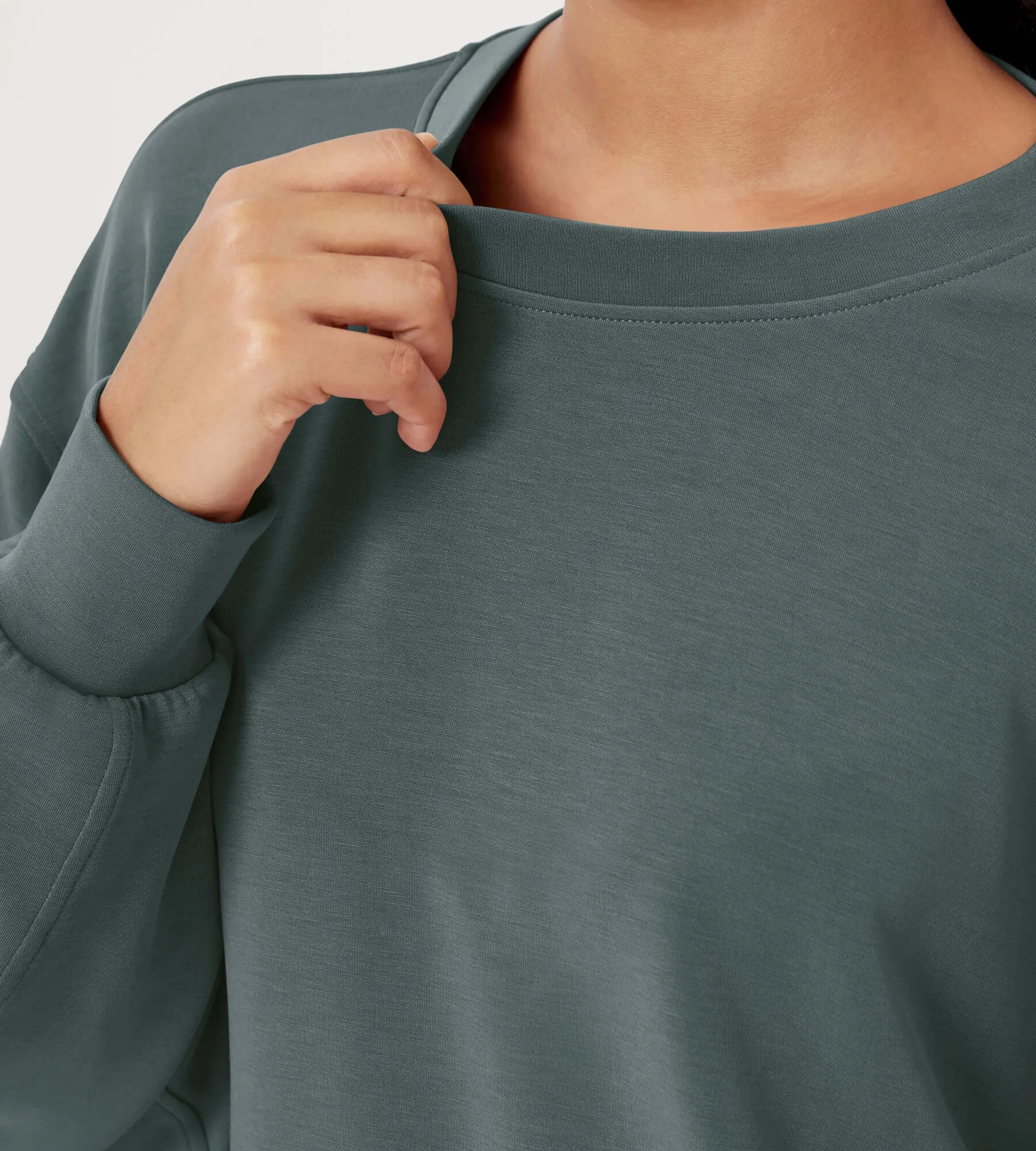 Modal Soft Oversized Crew Neck Sweatshirts