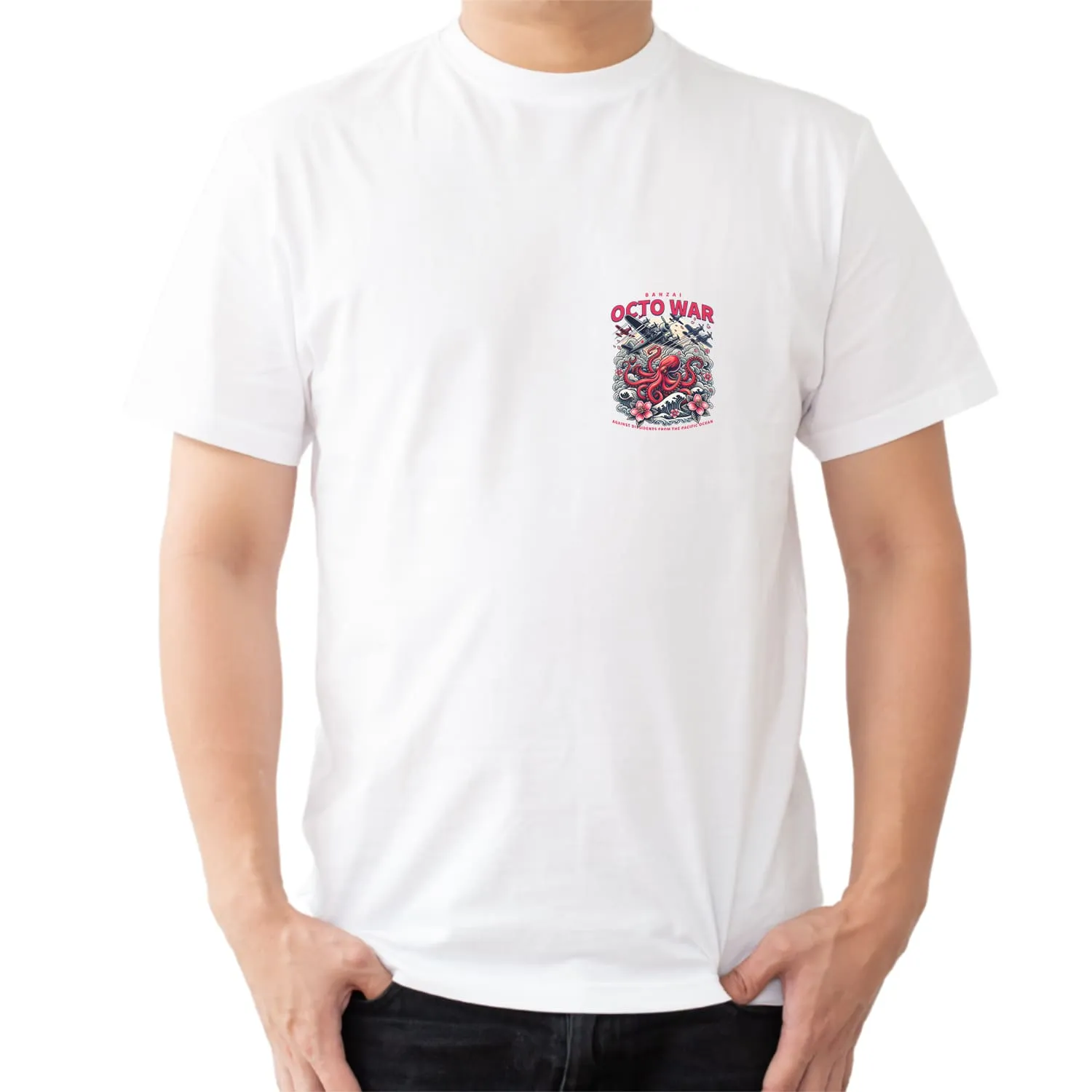 Octo war Mens cotton printed T-shirt
