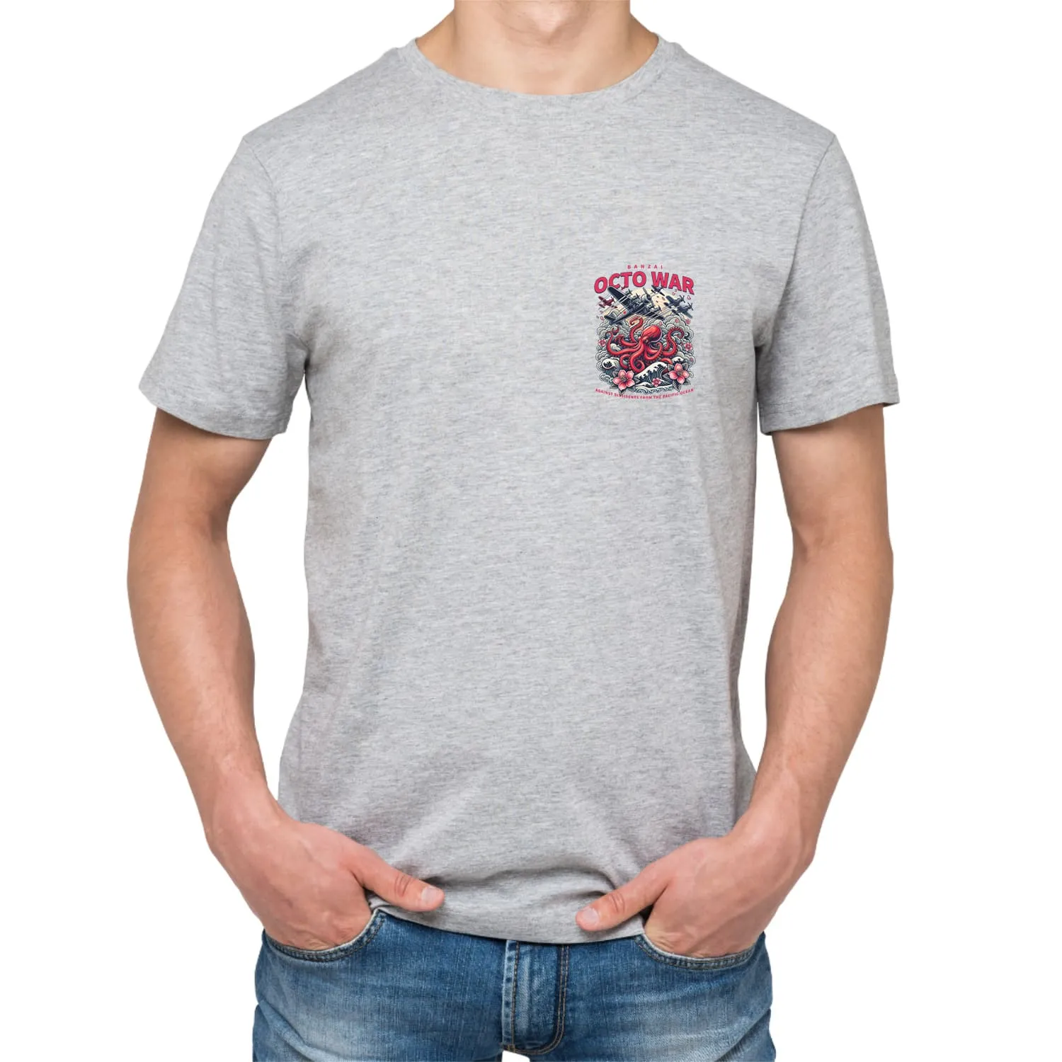 Octo war Mens cotton printed T-shirt