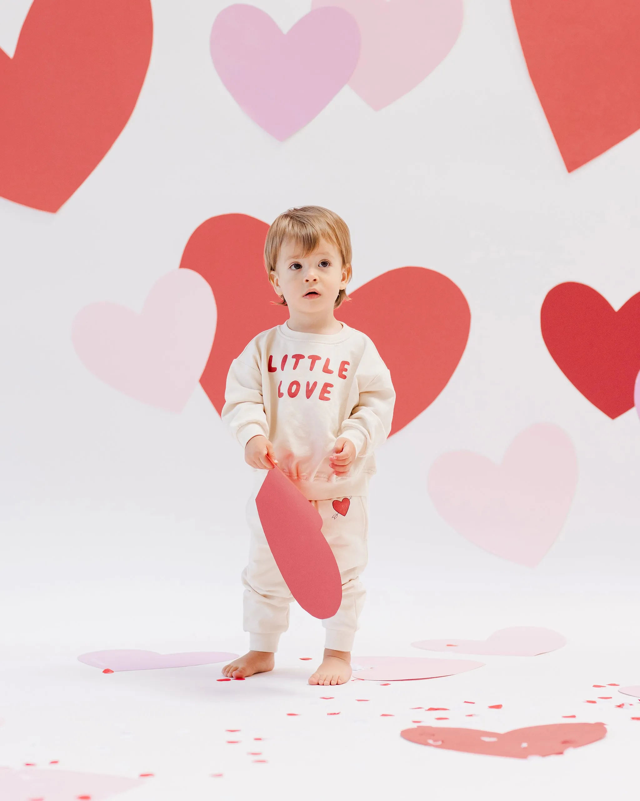Quincy Mae Relaxed Fleece Sweatshirt Little Love