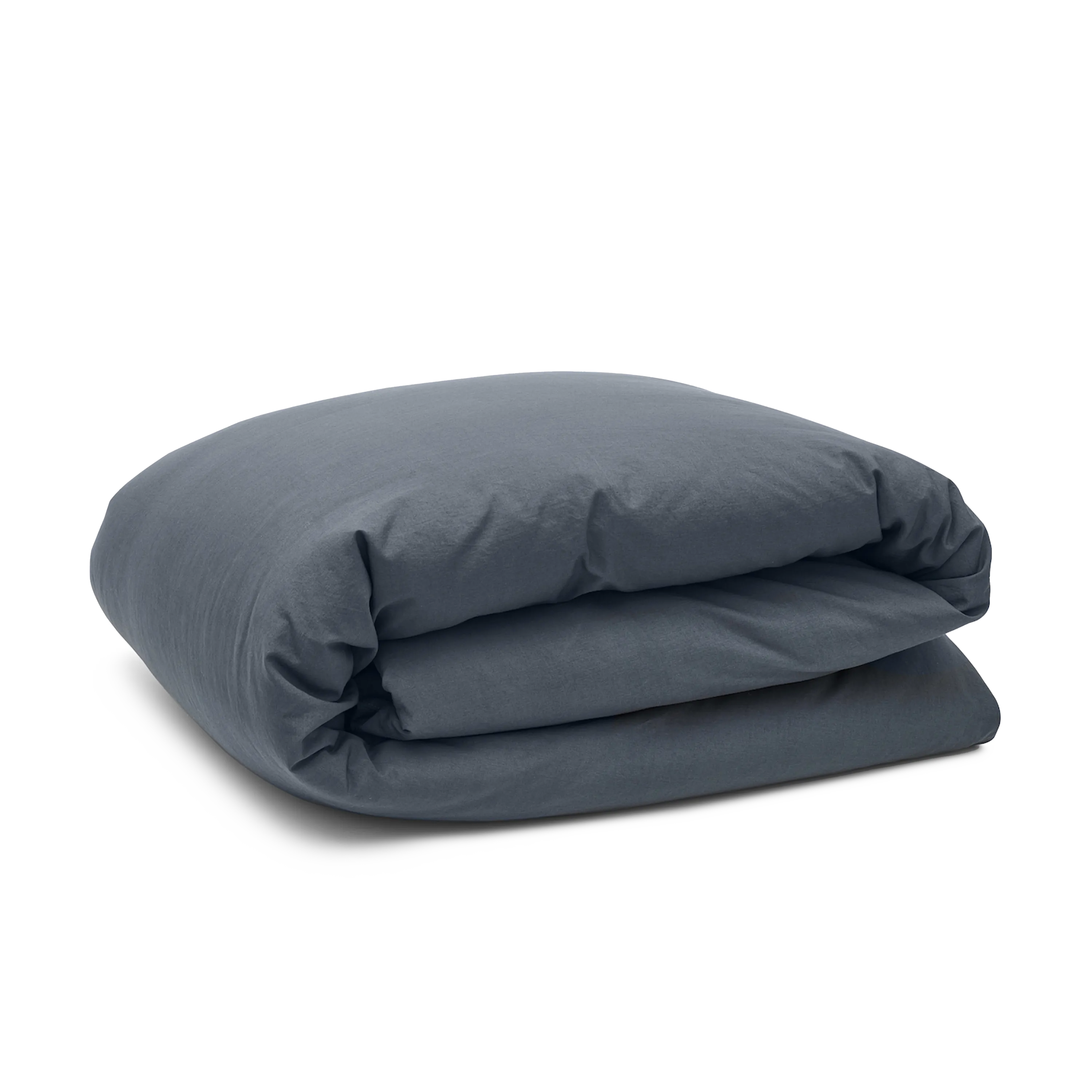 Relaxed Cotton Duvet Cover - Ink