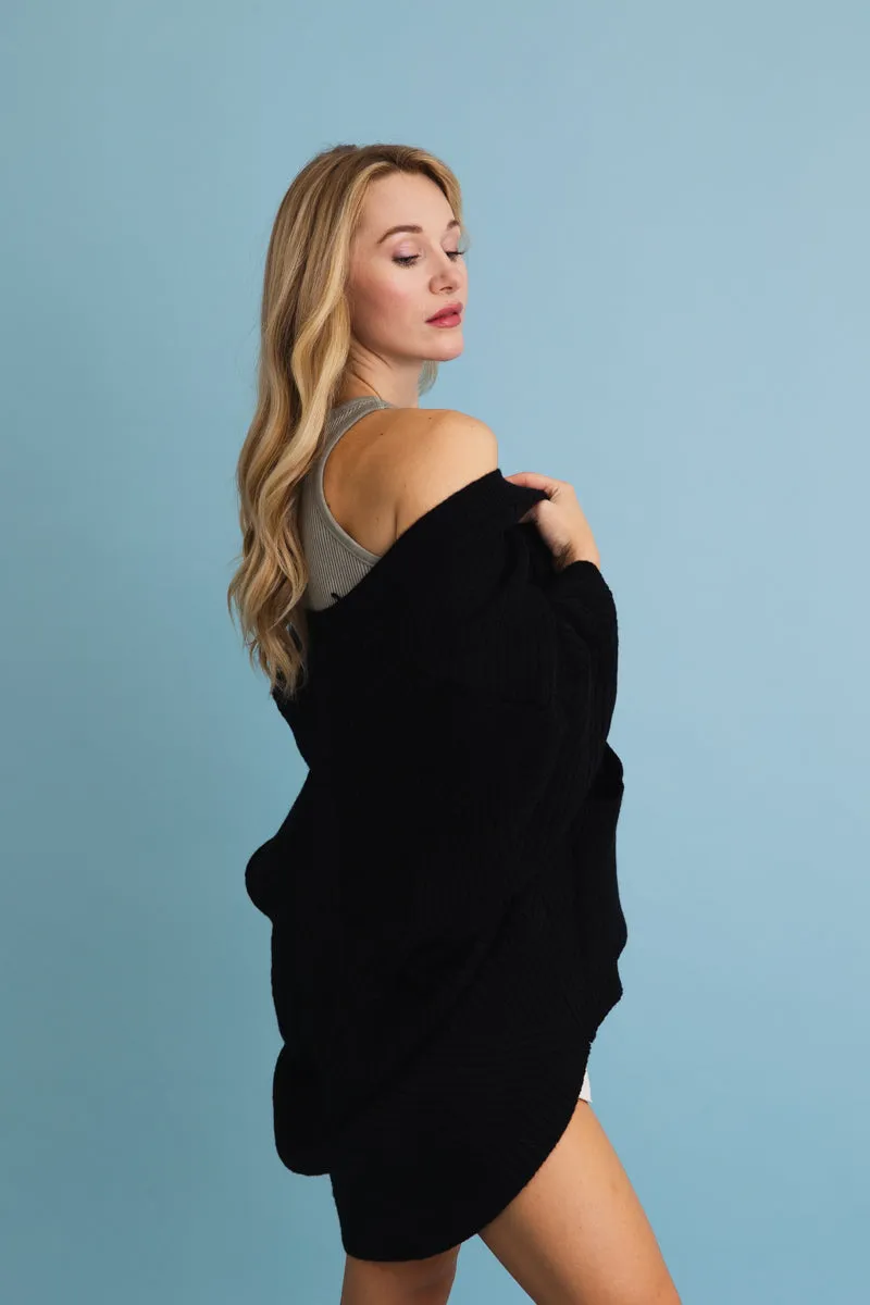 Ribbed Open-Front Knit Cardigan - 5 colors