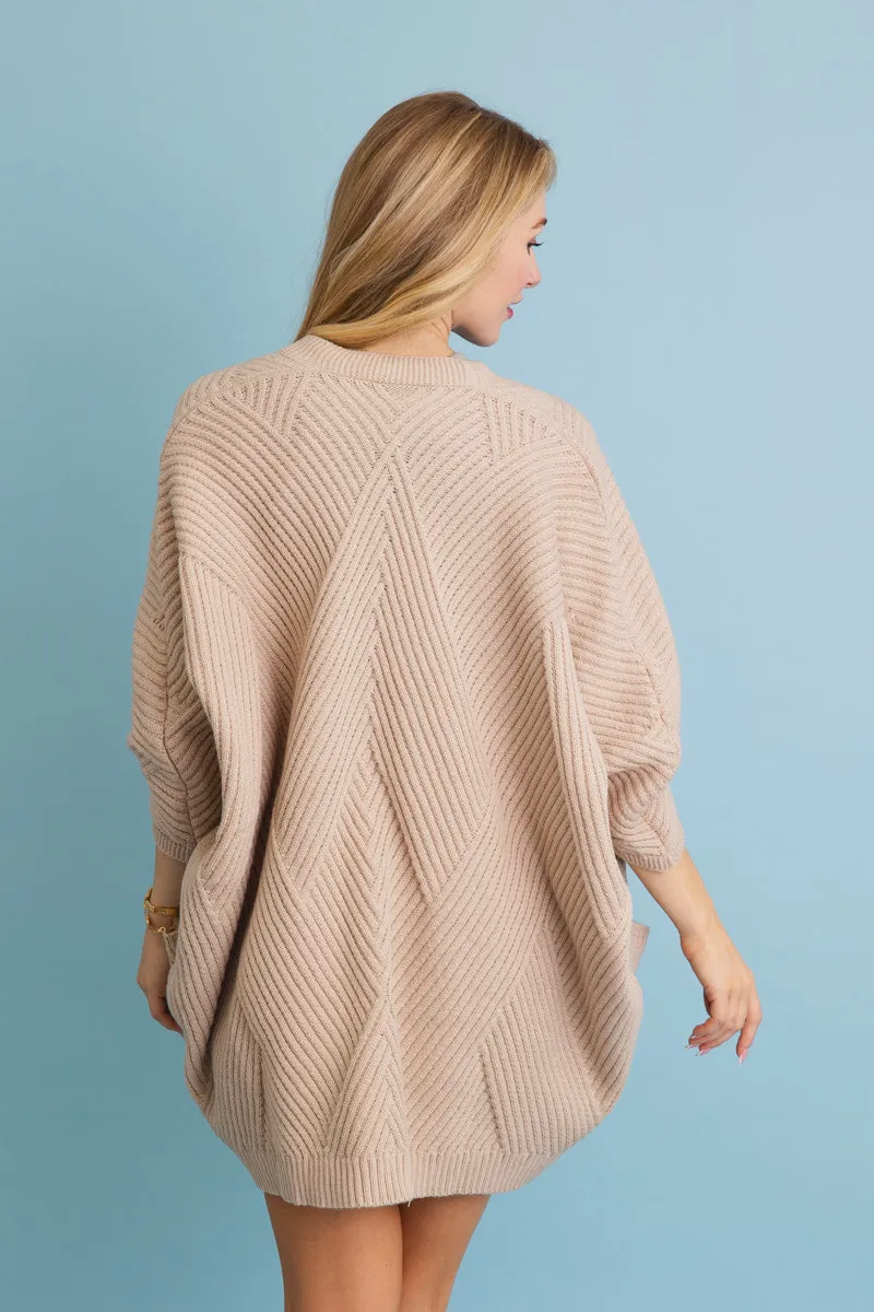Ribbed Open-Front Knit Cardigan - 5 colors