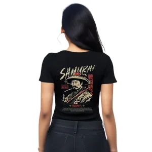 Samurai Womens cotton printed T-shirt
