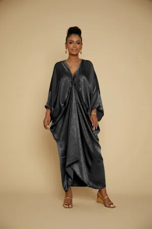 Satin V-Neck Caftan Cover Ups