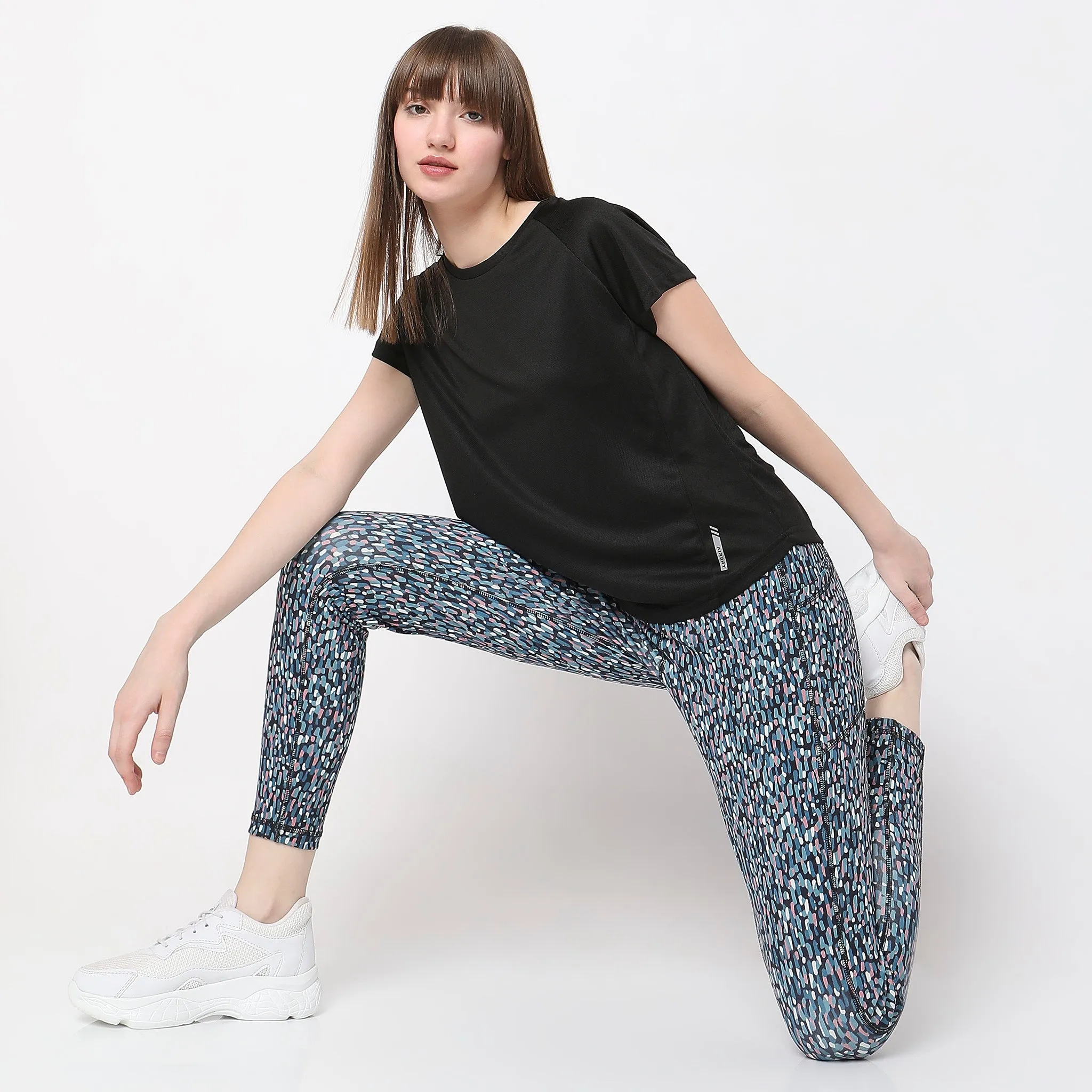 Slim Fit Abstract High Rise jeggings