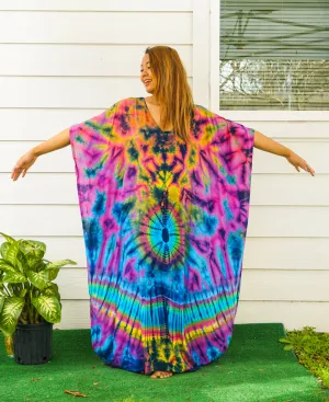 Solar Spectrum Tie Dye Kaftan
