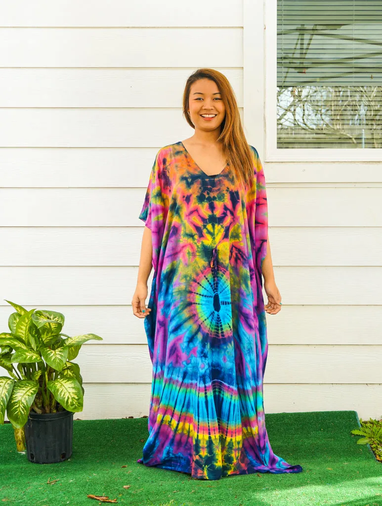 Solar Spectrum Tie Dye Kaftan