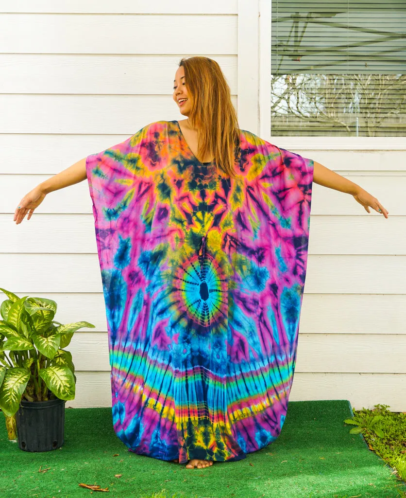 Solar Spectrum Tie Dye Kaftan