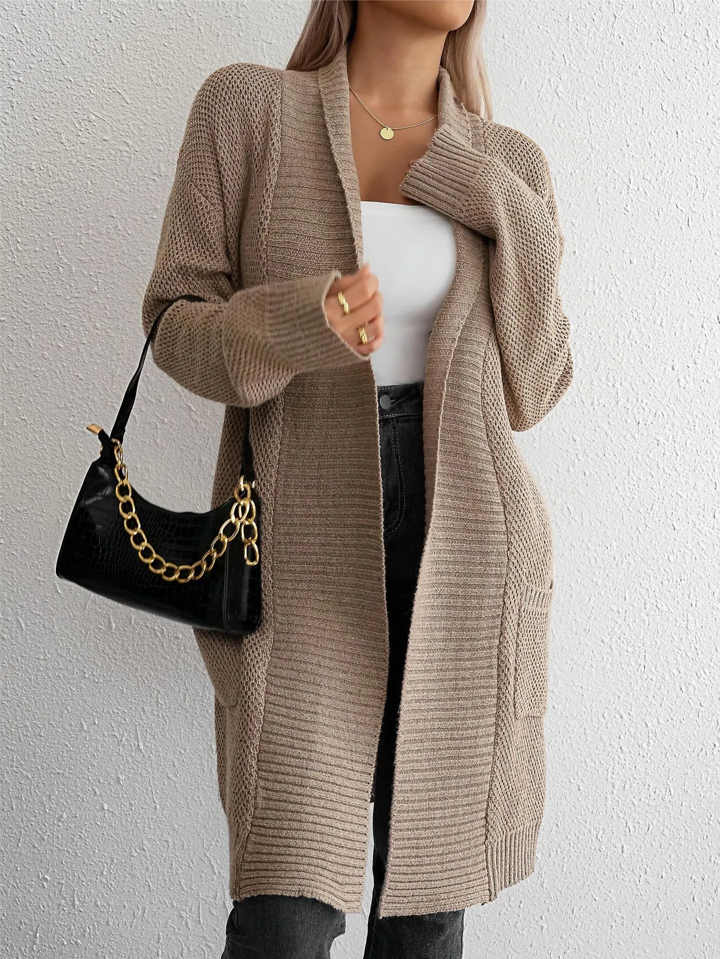 Versatile Long Knit Cardigan