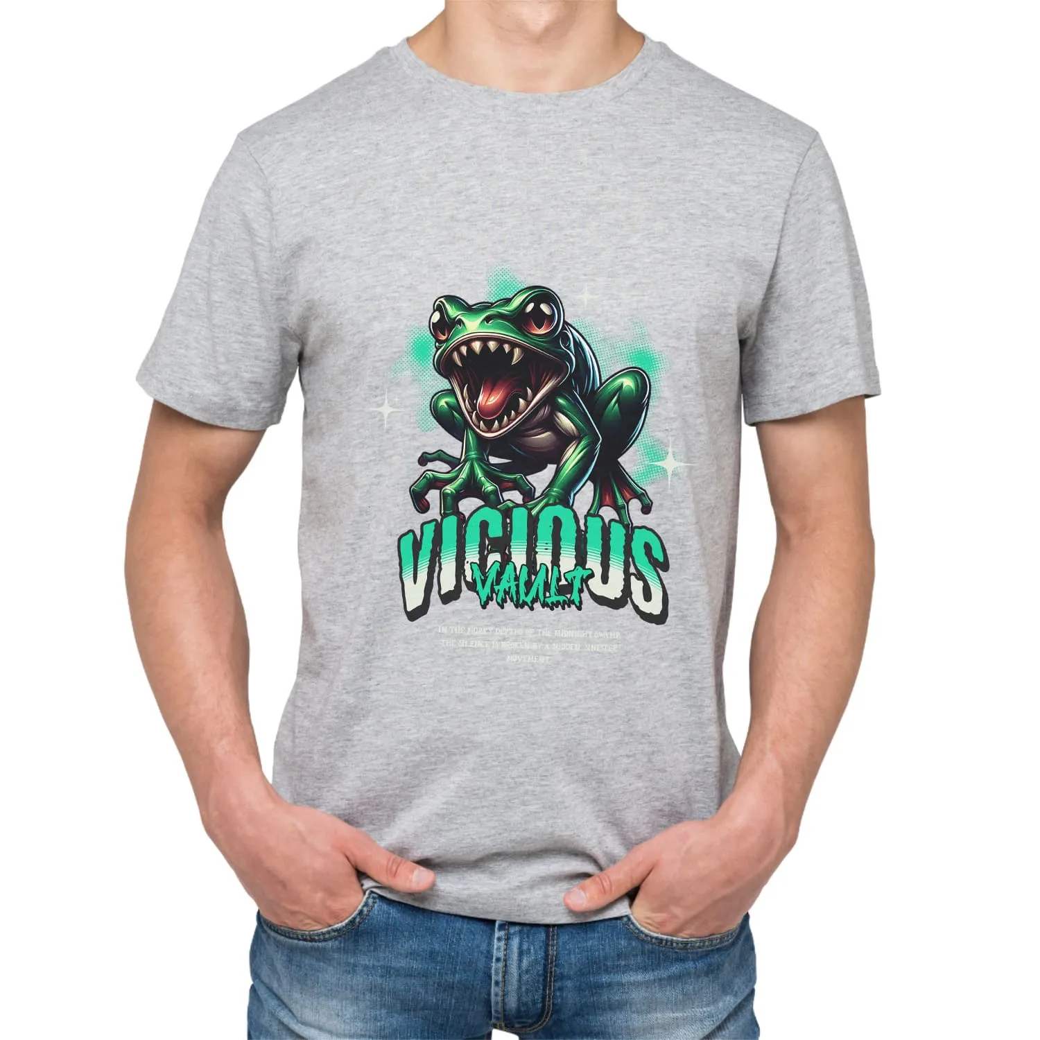 Vicious Mens cotton printed T-shirt
