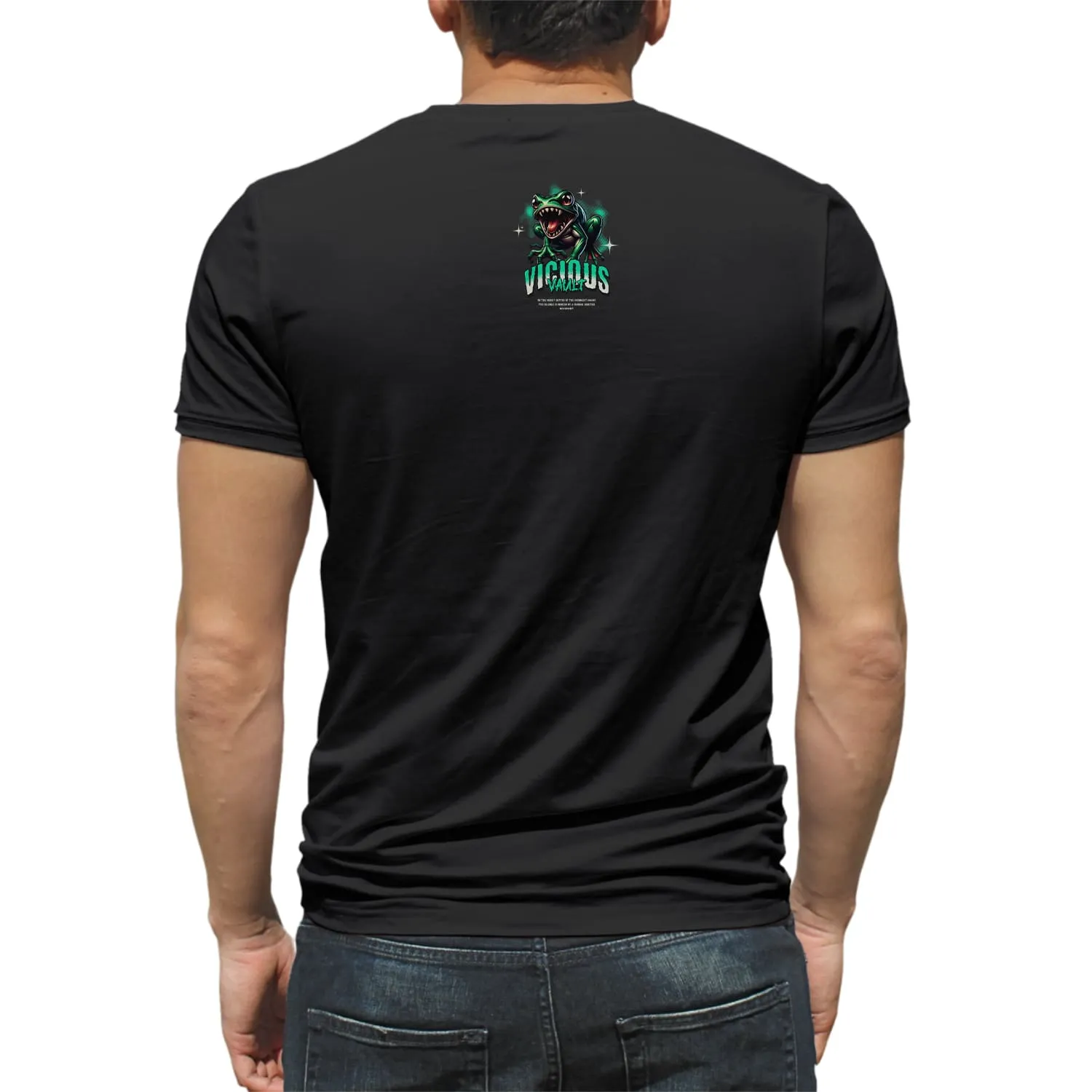 Vicious Mens cotton printed T-shirt