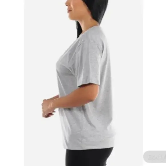 Women's A True Love Story Never Ends Gray ' V-Neck