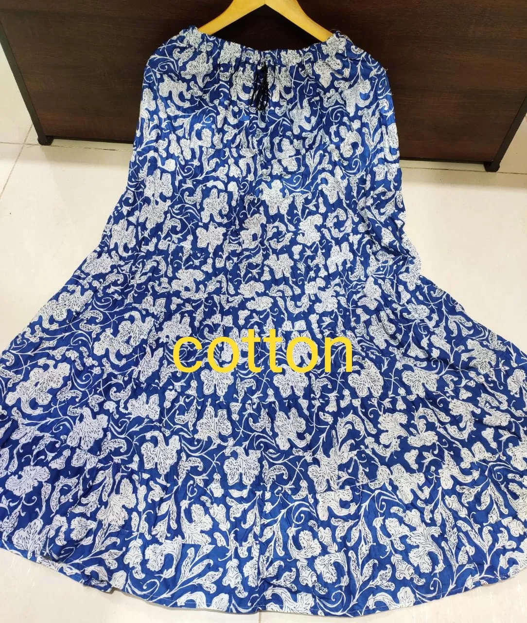 Women's Rayon/Cotton Printed Ethnic Skirt-SHBW1088
