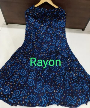 Women's Rayon/Cotton Printed Ethnic Skirt-SHBW1088