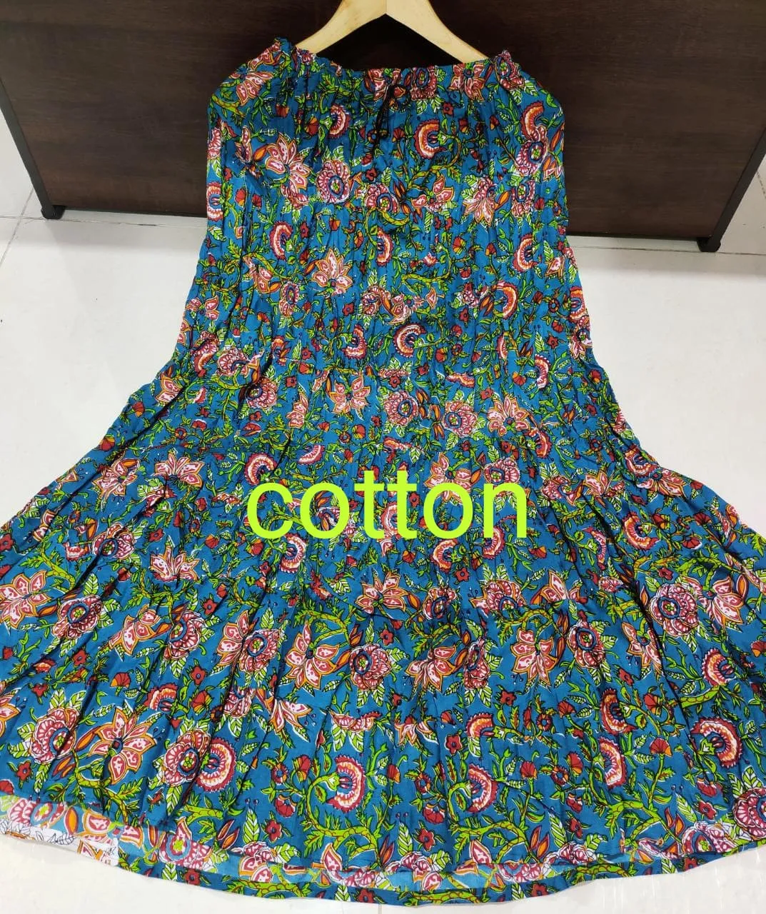 Women's Rayon/Cotton Printed Ethnic Skirt-SHBW1088