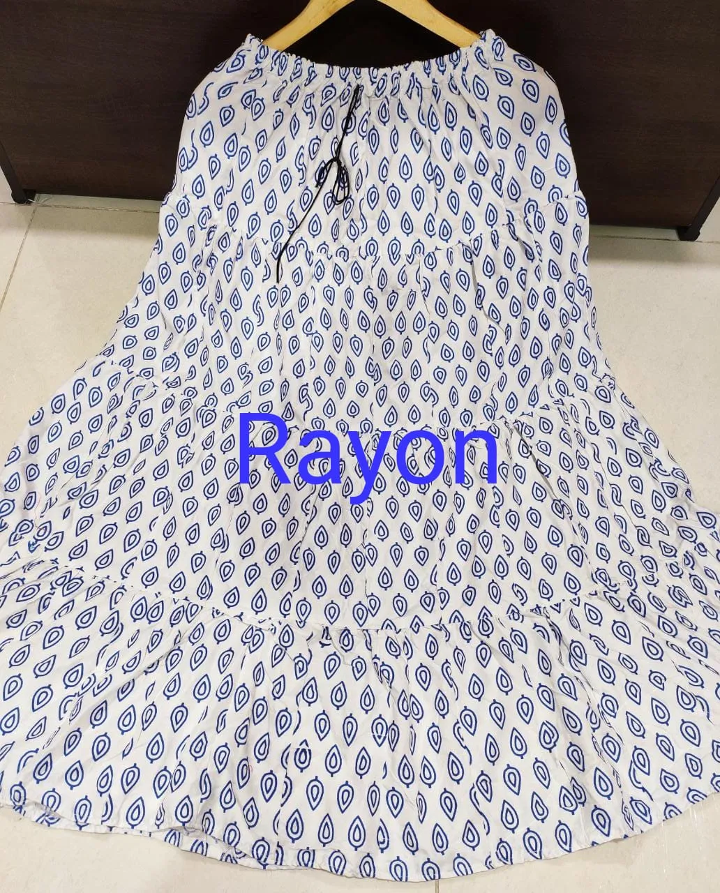 Women's Rayon/Cotton Printed Ethnic Skirt-SHBW1088